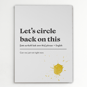 Let's circle back Canvas - Image 2