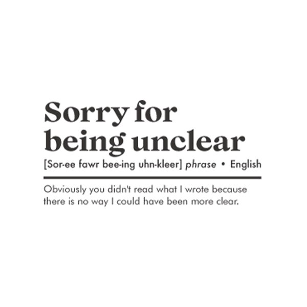 Sorry for being unclear ToteBag - Image 2