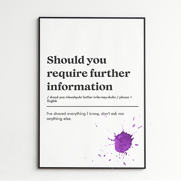 Should you require Poster - Image 2