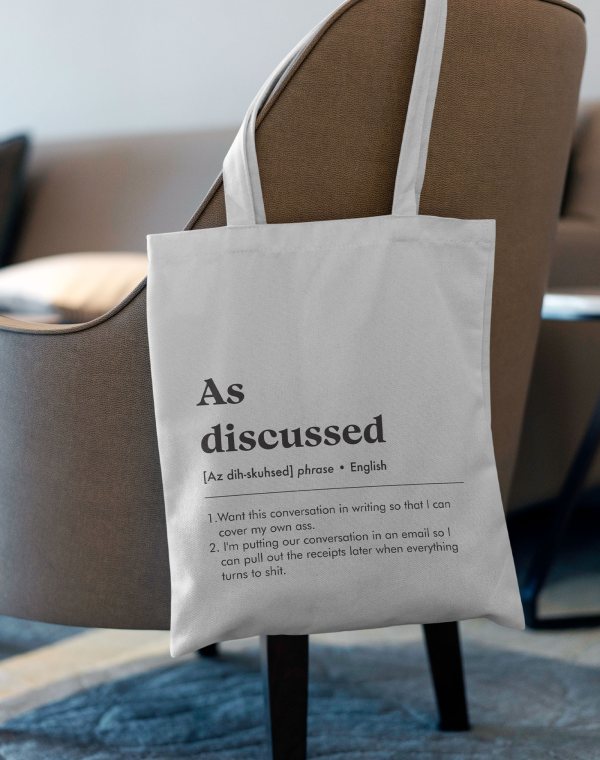 As discussed ToteBag