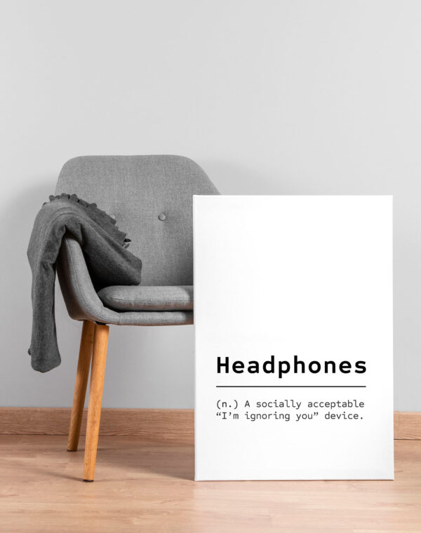 Headphones Canvas