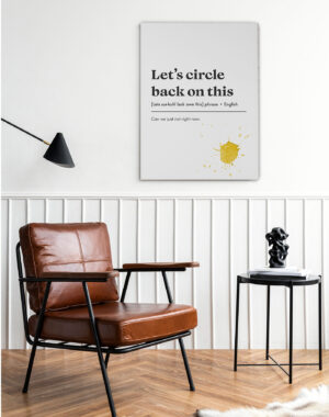 Let's circle back Canvas