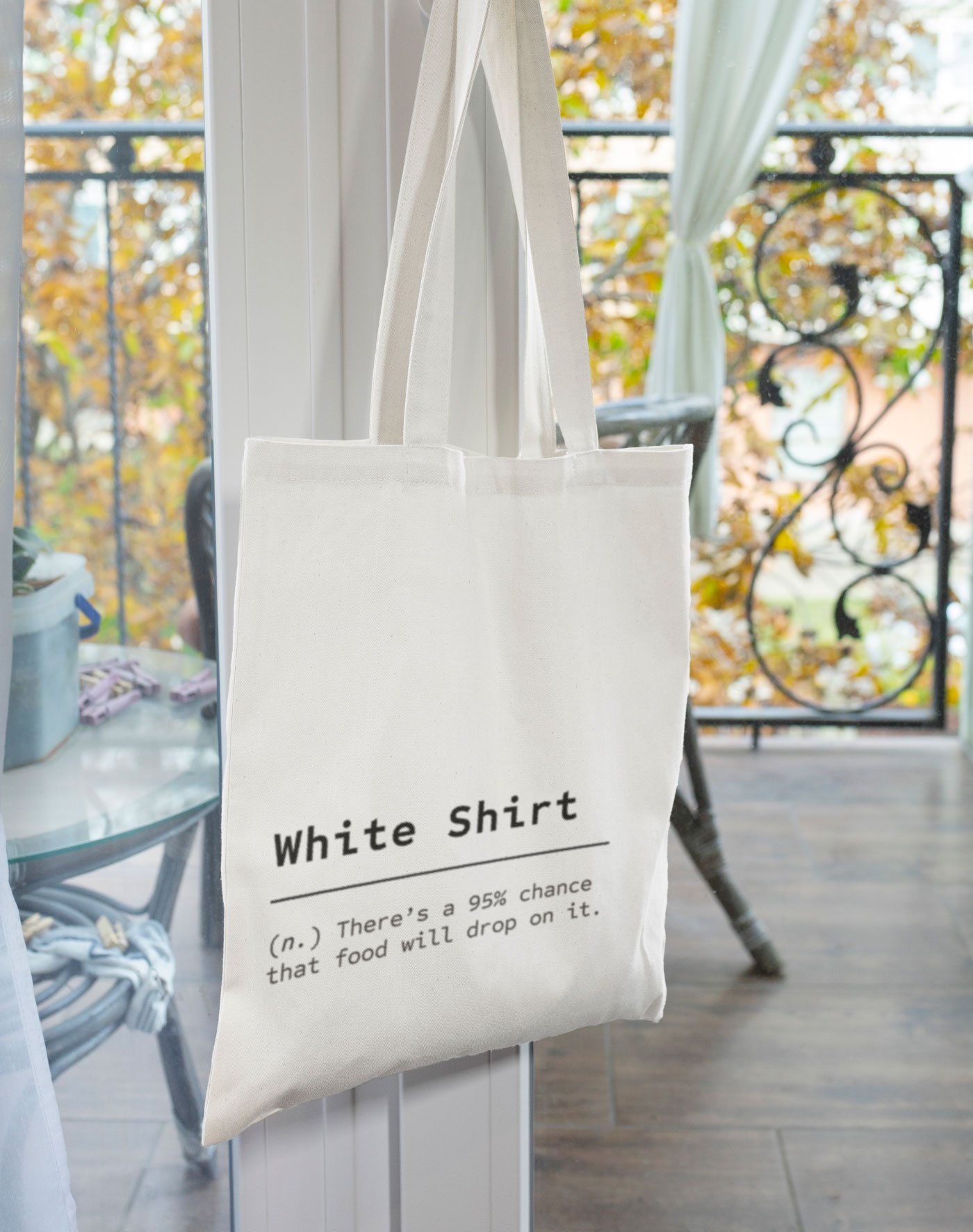 White Shirt ToteBag