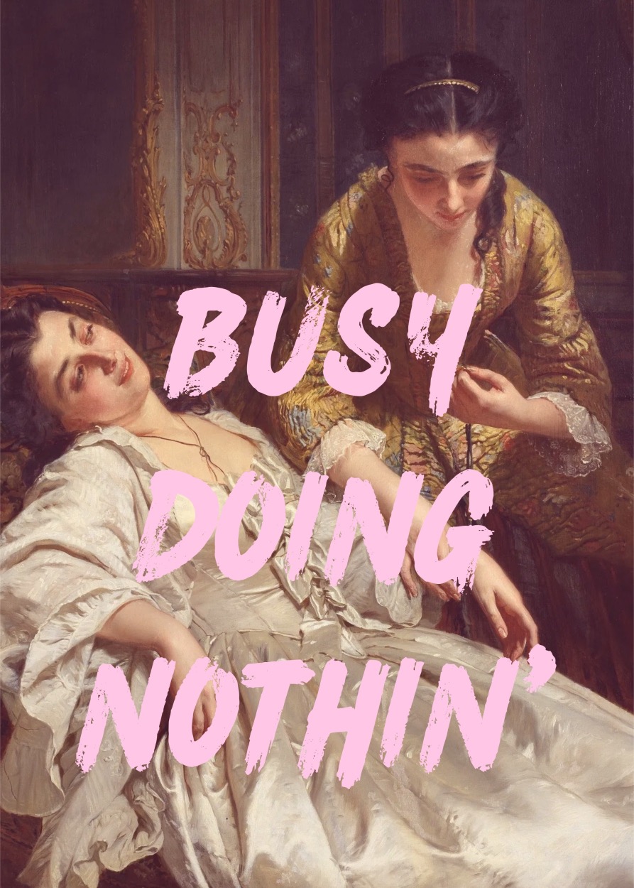 Busy doing nothin' Canvas - Image 2