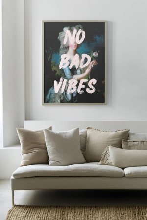 No bad vibes Canvas - Image 2