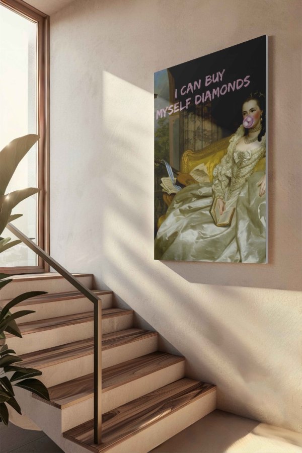 I can buy Myself diamonds Canvas