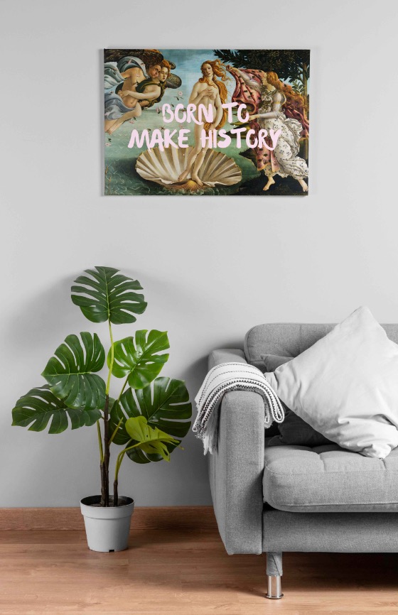 Born to Make History Canvas
