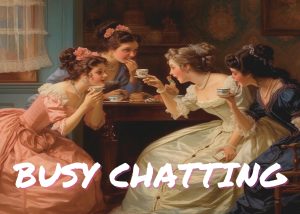 Busy chatting Poster - Image 2